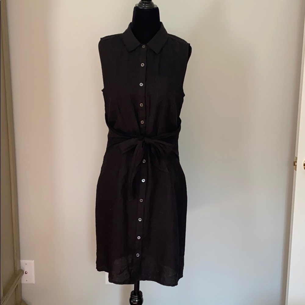 NWT Three Dot Black Dress with tie